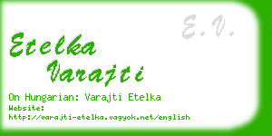 etelka varajti business card